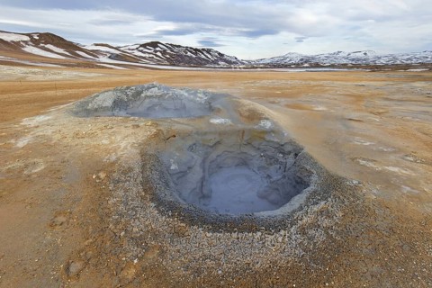 Boiling mudpools