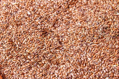 A huge amount of flax seeds