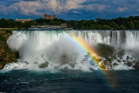 Canadian side view of Niagara Falls