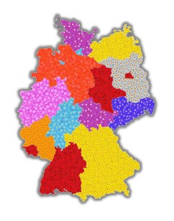 Map and outline of Germany