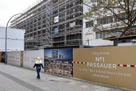 Signa construction project at Passauer Strasse 1