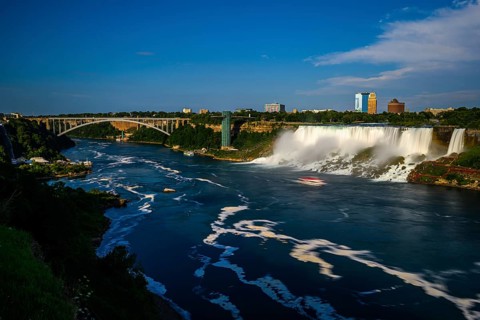 Canadian side view of Niagara Falls