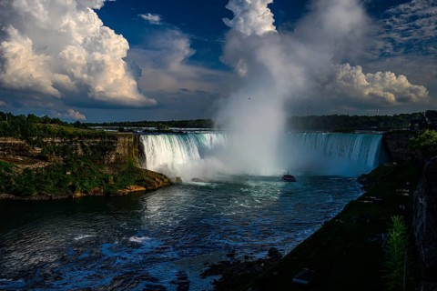 Canadian side view of Niagara Falls