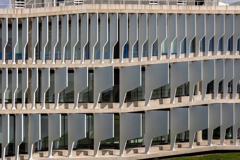 The BBVA headquarters in Madrid in Spain