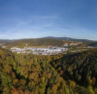 Aerial view of Berndorf factory