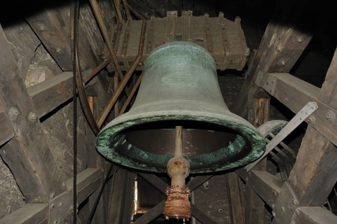 The medieval bronze alarm bell Roland