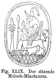 Seated Moloch Minotaur