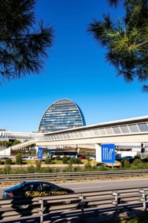 The BBVA headquarters in Madrid in Spain