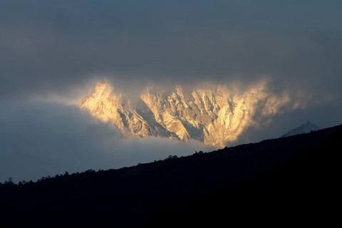 A small part of the Ama Dablam west face