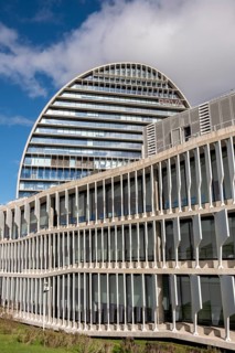 The BBVA headquarters in Madrid in Spain