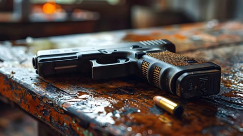 The famous Glock17 pistol