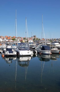 Boat harbour in Hoenoe, Hoenoe archipelago island, Oeckeroe municipality, Vaestra Goetalands laen