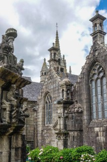 Calvaire Church and Calvary, Enclos Paroissial enclosed parish of Guimiliau, Finistere Penn ar Bed