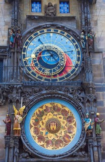 Famous medieval astronomical clock attached to the Old Town Hall Tower. Built in 1410, is the