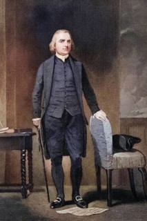 Samuel Adams 1722-1803, American revolutionary leader and organiser of the Boston Tea Party, after