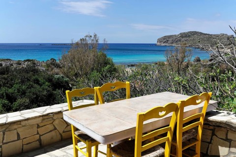 Taverna of Falassarna, West Coast, Crete, Greece, Europe