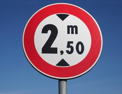Height limit sign