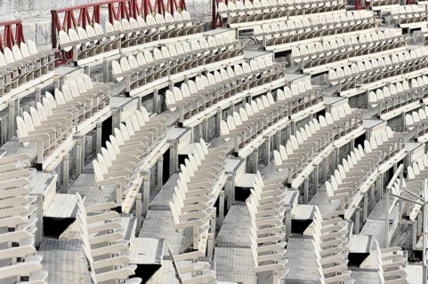 Seating in the Arena di Verona, Verona, Veneto, Italy, Europe