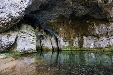 Spring, Source du Lison, Source des Lison, Nans-sous-Sainte-Anne, Departement Doubs,