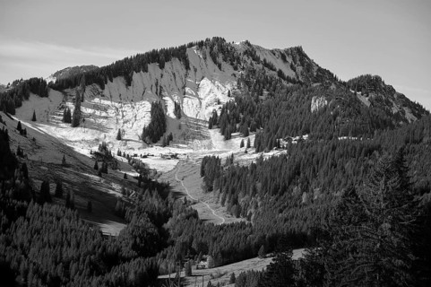 Bodenschneid in winter, snow, Spitzingsee, Mangfall mountains, Bavarian Prealps, Upper Bavaria,
