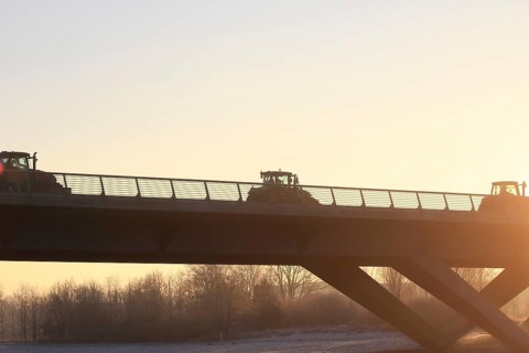 Farmers' protest on 10.01.24 in Dresden, Saxony