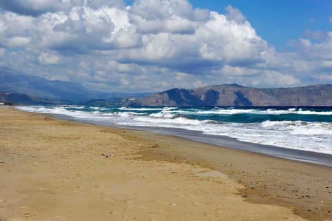 Sandy beach beach Pachia Ammo, Falassarna, Crete, Greece, Europe