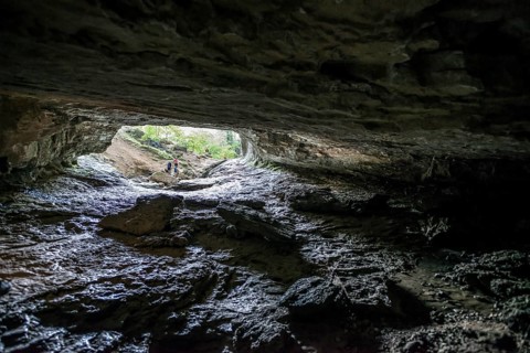 Cave, Grotte Sarrasine, Source du Lison, Source des Lison, Nans-sous-Sainte-Anne, Departement