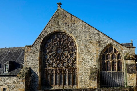 Rose window, former Jacobin monastery Couvent des Jacobins, today Museum Musee des beaux-arts de