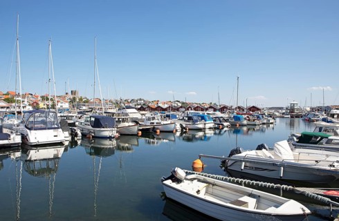 Boat harbour in Hoenoe, Hoenoe archipelago island, Oeckeroe municipality, Vaestra Goetalands laen