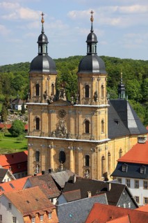 Pilgrimage basilica of the Holy Trinity of the Franciscan monastery in Goessweinstein, district of
