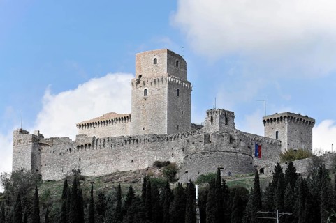 Rocca Maggiore Castle in Assisi, Umbria, Italy, Europe