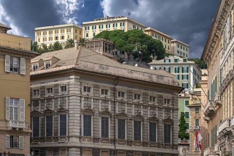 Palazzo Cambiaso, built in 1558 by Bernardino Cantone, part of the UNESCO World Heritage Site since