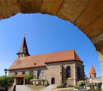 Effeltrich, fortified church of St George. The fortified church was built at the end of the 15th