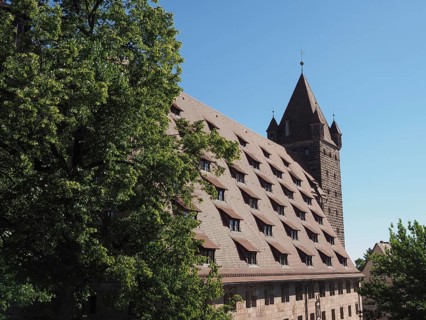 Nuernberger Burg castle in Nuernberg, Germany, Europe