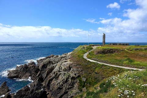 Former fort and memorial to the fallen of the 1st World War on the Pointe Saint-Mathieu,