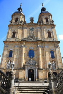 Pilgrimage basilica of the Holy Trinity of the Franciscan monastery in Goessweinstein, district of