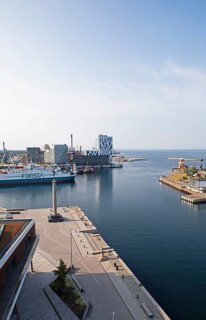 Helsingborg ferry harbour, Skane laen province, Sweden, Europe