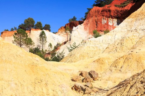 Le Colorada Provencal in the Luberon, Rustel, Luberon, Provence, France, Europe