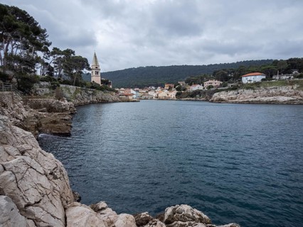 Harbour entrance, Veli Losinj, Kvarner Bay, Croatia, Europe
