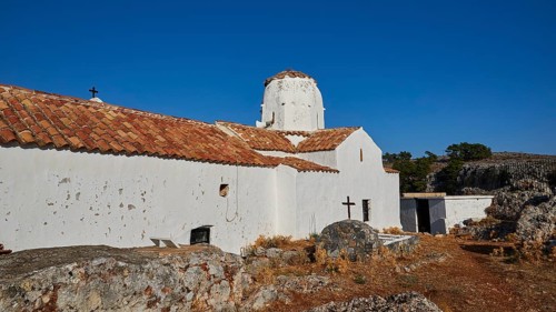 Church of St Michael the Archangel, Cross-domed church, Small white church with rounded dome under
