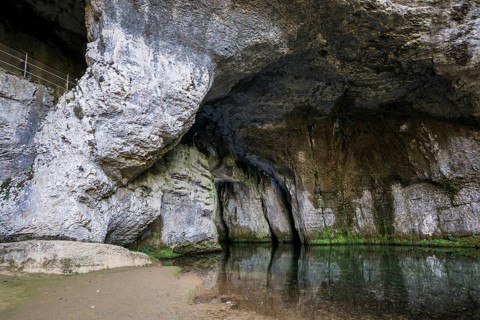 Spring, Source du Lison, Source des Lison, Nans-sous-Sainte-Anne, Departement Doubs,