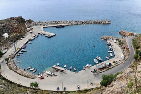 Harbour, Hora Sfakion, Crete, Greece, Europe