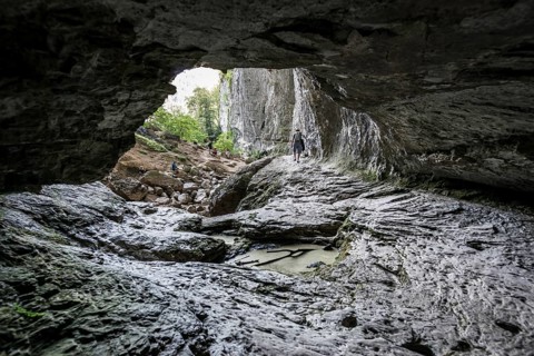 Cave, Grotte Sarrasine, Source du Lison, Source des Lison, Nans-sous-Sainte-Anne, Departement