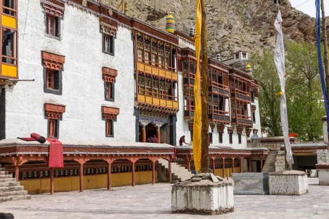 Hemis Gompa, a big Buddhist monastery in Central Ladakh belonging to the Drukpa lineage of Tibetan