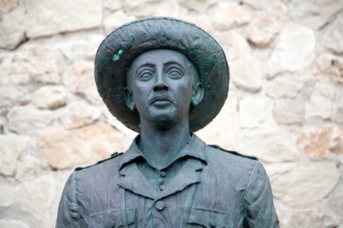 The only public statue of General Franco remaining in place in Spain, Melilla autonomous city