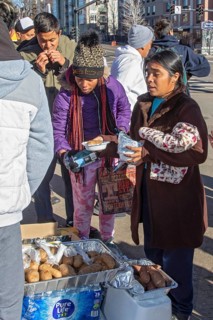Denver, Colorado, Immigrants, mostly from Venezuela, live in a tent camp near downtown Denver. The