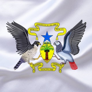 Africa, African Union, the coat of arms of Sao Tome and Principe, Studio