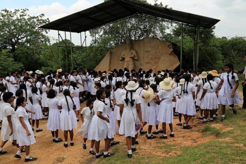 UNESCO World Heritage Site, the ancient city of Polonnaruwa, Sri Lanka, Asia, Parakramabahu Statue