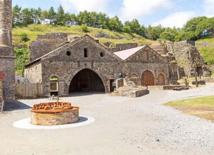 Ironworks museum industrial archaeology, UNESCO World Heritage site, Blaenavon, Monmouthshire,