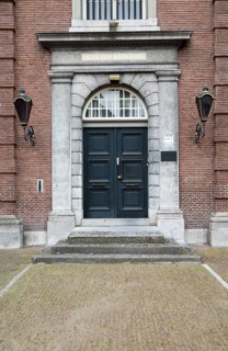 Austere doorway house of correction remand centre, 's-Hertogenbosch, Den Bosch, North Brabant